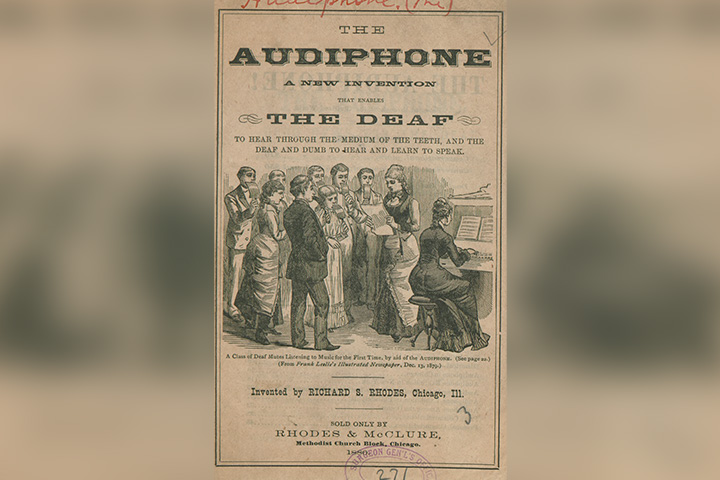 19世紀のオーディフォンのパンフレット