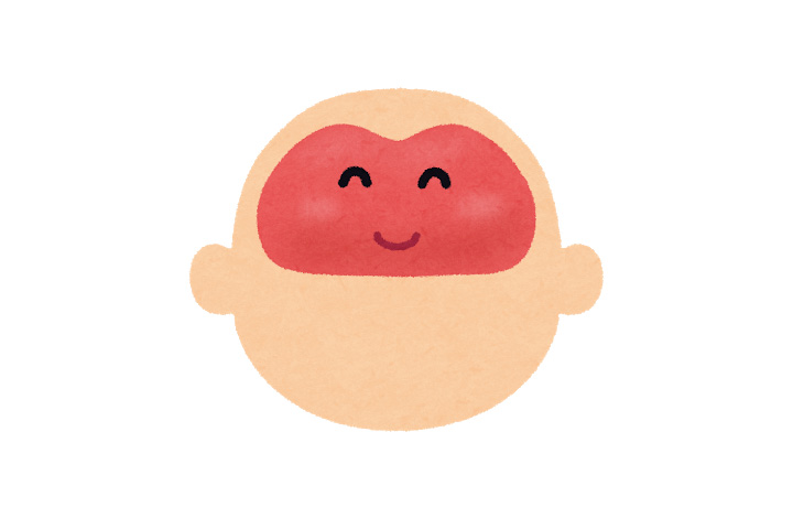 脳も笑顔